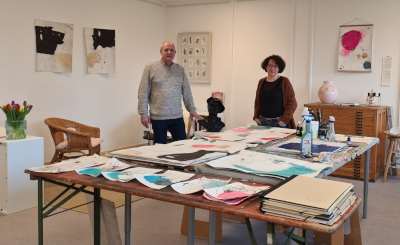 Atelier mit Künstlerin Andrea Much und Bildhauer Jörg Winke